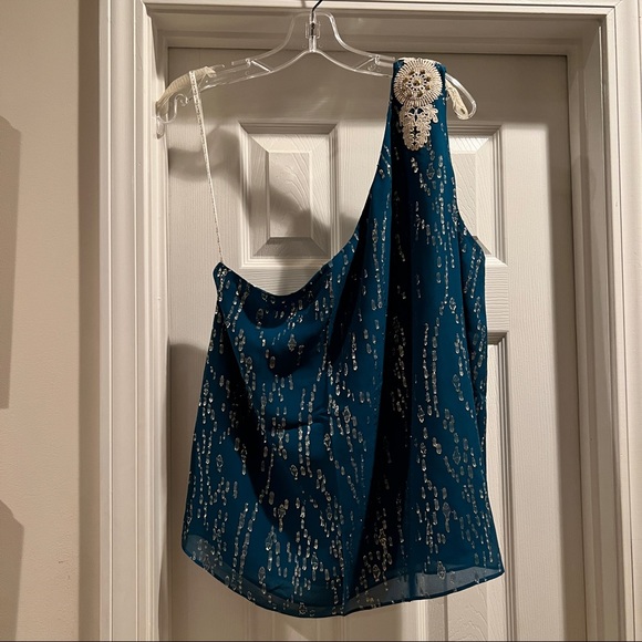 Lilly Pulitzer one shoulder Sienna top - Picture 6 of 9